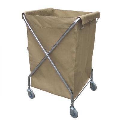 China Hotel / Restaurant Hotel Trolley AF08157 X-Shape Cleaning Laundry Cart for sale