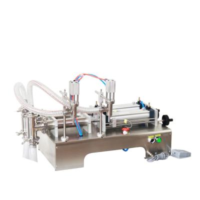 China YTK-G2WY Food Pneumatic Double Heads Horizontal Liquid Filling Machine Piston Filling Machine for sale