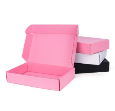 China Recycled Materials Custom Universal Pink Corrugated Paper Box Gift For Your Family, Friends, Loved Ones Paper Craft Box for sale