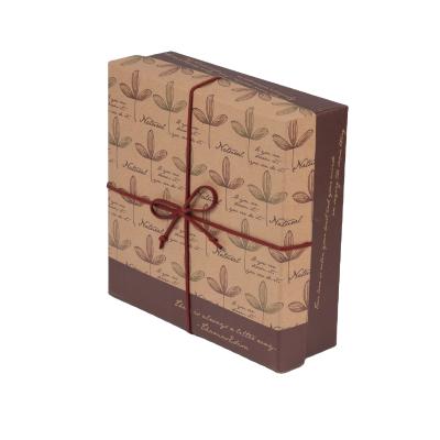 China Recyclable Reuse Can Be Customized Brown Kraft Paper Jewelry Kraft Paper Box Kraft Paper Cosmetic Boxes for sale