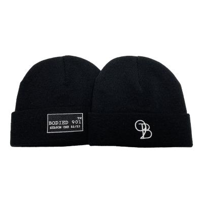 China Comfortable soft beanie COMMON newcomer various styles with embroidery custom logo knitted winter hat for sale