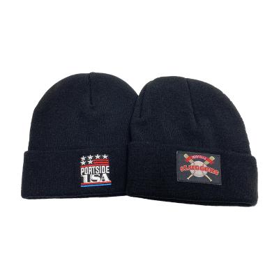 China COMMON Wholesale Knitted Hats With Logo Embroidered Warm Custom Winter Hat for sale