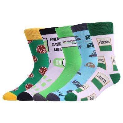 China 100% MOQ cotton fashion men's stockings custom logo antibacterial socks high quality logo socks custom made socks for wholesale for sale