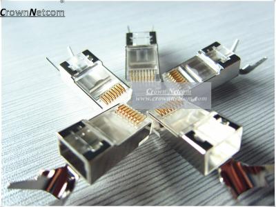 China RJ45 Cat 7 Connector 8P8C Shielded Connectors Cat 7 Plug for sale