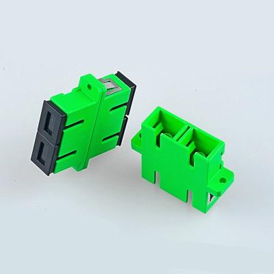 China Telecom Class Professional SM Duplex SC/APC Optical Fiber Couplers Singlemode SC-SC Adapter Female SC Optic Fiber Flange for sale