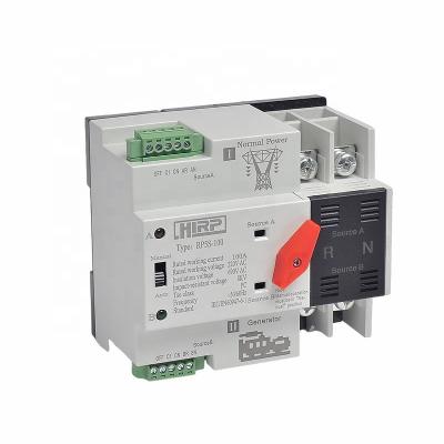 China RP5S-100 63Amp 2Poles Single Phase Auto Changeover Over Switch ATS For Solar RP5S-100 for sale