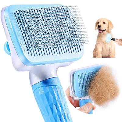 China Stocked Hair Removal Comb Dog Cat Care Brush Stainless Steel Comb Pet Hair Removal Comb for sale