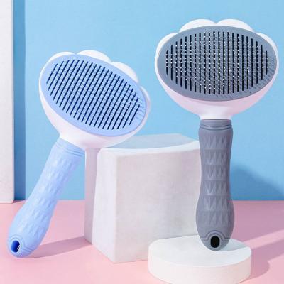 China Stored Hot Grooming Brush Amazon Pet Cleaning Steamer Automatic Slippery Dog And Cat Hair Brush Remove Dog Hair Pet Supplies Comb for sale