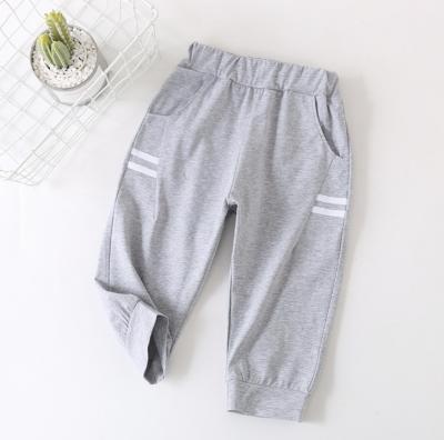 China Summer Viable Children's Pants Boys and Girls Seven Striped Pants Children's Cotton Sports Sweatpants Baby Shorts for sale