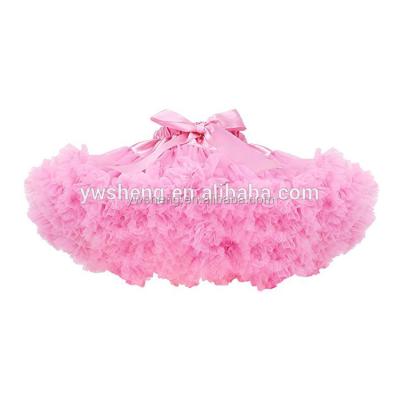 China Solid Color Anti-wrinkle Pettiskirt Edge Petti Party Dance Tutu Dress Girl TUTU Pettiskirt Princess Skirt for sale