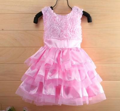 China Hot Viable Kids Dress For 2-7 Years Old Little Girl Dress Baby Kid Dress Wholesale for sale