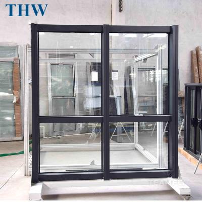 China THW Fixed Floor To Ceiling Large Windows Fixed Frame Double Glass Aluminum Window Large Panoramic Window for sale