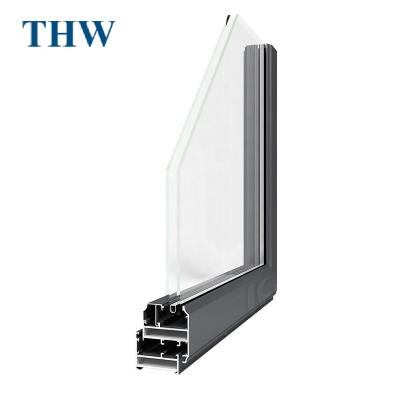 China Chinese Factory THW 52 Swing Casement Window Double Glazing Window Aluminum Window Frame for sale