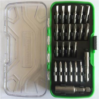 China 24pcs Plastic Manual Tools Colorful Bit Set Multifunctional Screwdriver l Magnetic Repair Tool Practica Tool Combination Bit Holder for sale