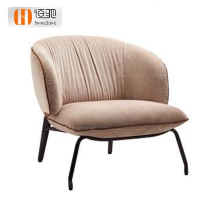 China Single Chair (Other) Style Adjustable High Quality Single Sofa Chair For Living Room Beige Lounge Chair for sale