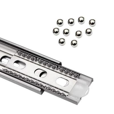 China Modern Hot Sale 35mm Blue Galvanized Ball Bearing Drawer Slide For Furniture Hardware Drawer Telescopic Handle for sale