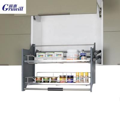 China Modern Buffet Lift Elevator Basket Lower Storage Wire Basket for sale