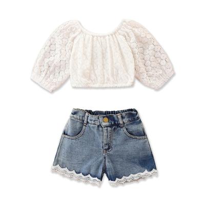 China 2021 fashion baby clothes newborn baby clothes sets teen summer girls clothing sets 2 pieces girls outfits for sale