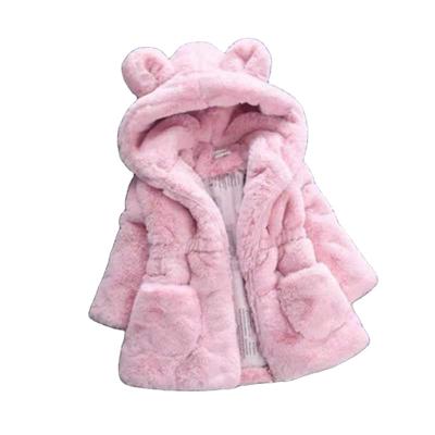 China Factory Girls High Quality Fur Coat Small Toddler Girl Viable Wholesale Fur Coats 9 Colors for sale