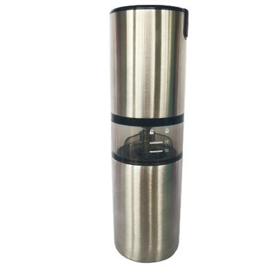 China 2020 New Arrival Customized Electric Coffee Grinder Eco-friendly Household USB Stainless Steel Rechargeable Bean Espresso Grinder Crush Maker for sale