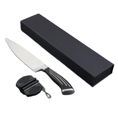 China 8 Inch Kitchen Chef's Knife Stainless Steel Viable Chef Knife Set with Sharpener for sale