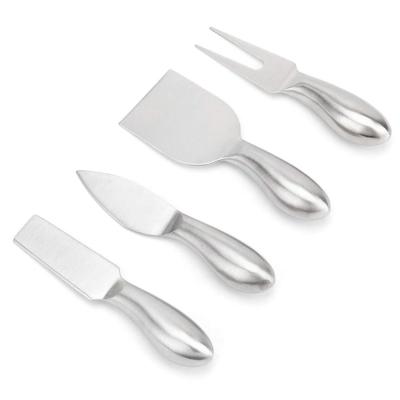 China Sustainable 4pcs Food Grade Stainless Steel Cheese Knife Tool Kit for sale