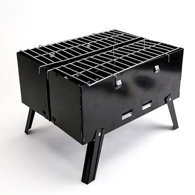 China Easily Assembled Portable Camping Grill Large BBQ Folding Grill Stainless Steel Charcoal Travel Grill for Camping, Picnic, Outdoor for sale