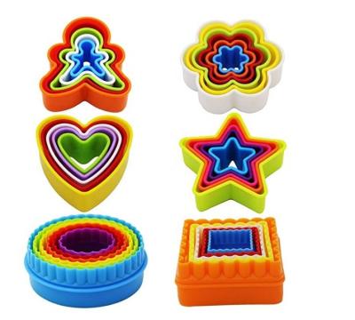 China Sustainable Plastic Cookie Cutter Cookie Sandwich Fondant Cake Fruit Vegetable Shapes for sale