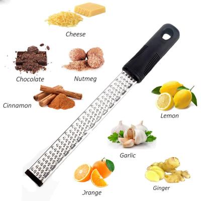 China Viable Stainless Steel Lemon Zester Cheese Fruit Grater Multifunctional Kitchen Instrument for sale