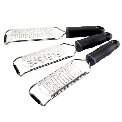 China 3 Set Fruit Grater Lemon Zester Vegetable Grater Kitchen Fruit Cutter Stainless Steel Cheese Grater for sale