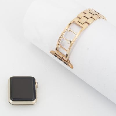 China Metal Suitable For Apple Watch Band Apple Watch Trend 6 I Watch 5th Generation Se Metal Diamond Jewelry Band Strap for sale