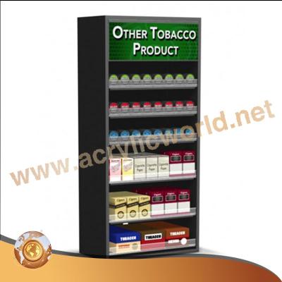 China Eco - Friendly Cigarette Showcase Cabinet / Cigarette Display Rack Cigarette Display Stand for sale