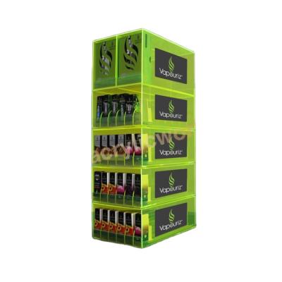 China Eco-friendly Acrylic Vape Liquid Bottle Show Rack/CBD Countertop Display Stand/Vape Bottle Display Showcase for sale