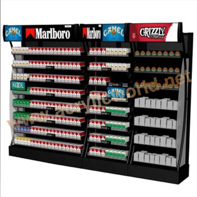 China Custom Pop Stand Eco - Friendly Pop Display Cigarette Counter Tobacco And Cigarette Display for sale