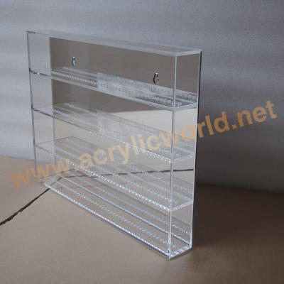 China Custom acrylic display lego toys show to showcase acrylic doll display with riser stand for sale