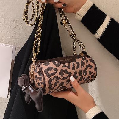 China 2021 New High Quality Fashion Lady Hand Bags Designer Leopard Print Children's Pinch Cross Luxury - Body Handbags For Women for sale