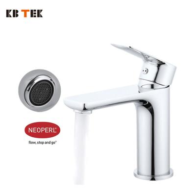 China New Design Universal Chrome Bathroom Waterfall Basin Faucet KB TEK China Factory Universal Brass Metered Faucets For Sale for sale