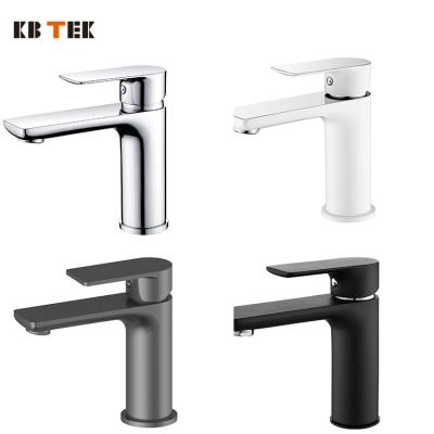 China Wholesale Cheapest Commercial Price Metered Faucets KB TEK Factory Supply Single Lever Brass Basin Faucets for sale