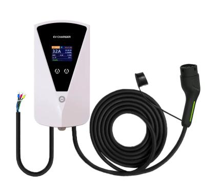 China Type 1 Type 2 16A 32A EV Charger Wallbox 7KW 11KW 22KW  Level 2 EV Fast Wall-mounted Charging Stations 7KW for sale