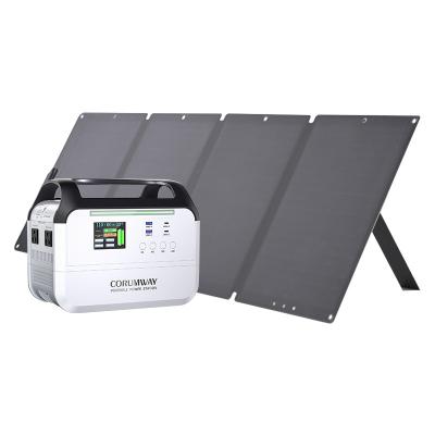 China Outdoor 5KWh lifepo4 solar generators 800w 1000w 2000w solar system home Camping powered Outdoor portable Power Station with solar panel for sale