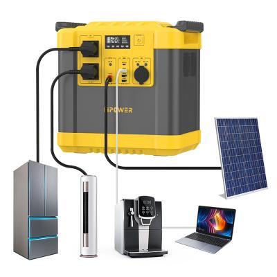 China Type C 110V 220V Lithium ion Battery Off Grid Portable Solar Generator 1000W 1500W 2000W 3000W Portable power station for sale