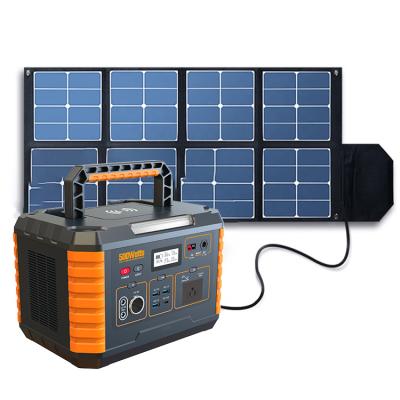 China Home Portable Power Station 500W 1000W 1280Wh For Camping Outdoor Emergency Backup Solar Generator for sale