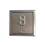 China Touch Elevator Door Buttons With Braille Elevator Spare Parts Size 38*38*17.5 for sale