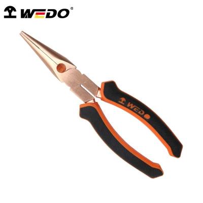 China WEDO Handwork Non-Magnetic Non-Sparking Gunshot Nose Pliers, Needle Nose Pliers, Long Nose Pliers for sale