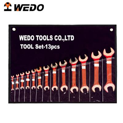 China Wrench Set Non-sparking High Quality DIN OEM Service Manufacturing DIN/GS/FM/ISO Certificate Double Open End Wrench Set 13pcs WEDO for sale