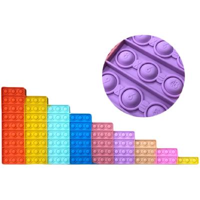 China Relaxing Kids Educational Anti Stress Multiplication Table Push Noise Bubble Busy Person Sensory Toy Big With Number/Letters for sale