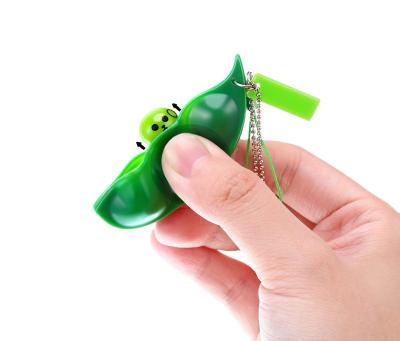 China Green Stretchy String Soy Tight Edamame Bean Stirrer Toy Snap Sensory Fun Squishy Peas Stir Toys for sale