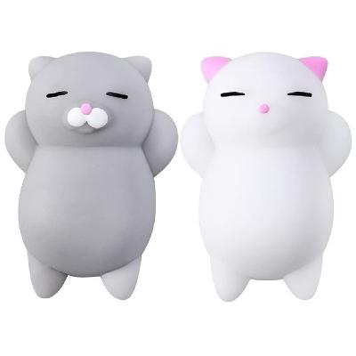 China 2022 Kawaii Silicone Relaxing Gift 2022 Sensory Soft Nut Toys Kitties Squishy Cat Children's Toys for sale