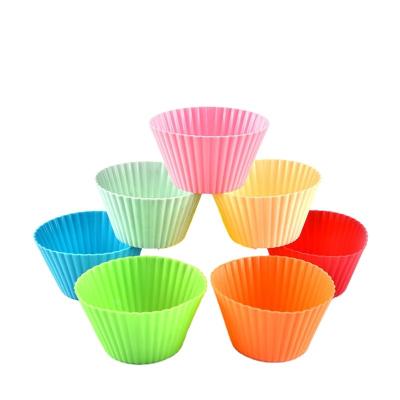 China BPA Free Non-Stick Reusable Bread Cup Liners Silicone Kitchen Supply Stored Baking Cups for Delicious Baking for sale