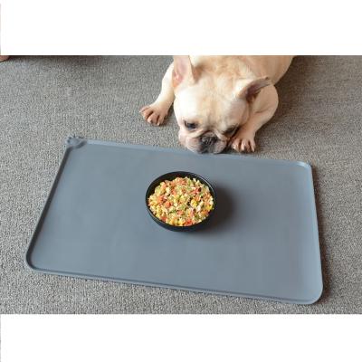 China Silicone Pet Water Place Mat Feeding Dog Cat Food Mat Waterproof Sustainable Bowl High Quality Material For Pet for sale